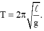 Công thức tính chu kì dao động điều hòa của con lắc đơn có chiều dài l tại nơi có gia tốc trọng trường g là. (ảnh 2)