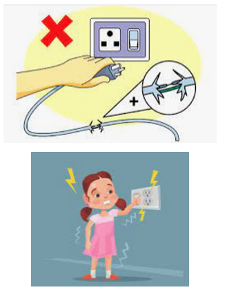 Hãy vẽ tranh hoặc áp phích để tuyên truyền về các nguyên tắc đảm bảo an toàn khi sử dụng điện trong gia đình và lớp học. (ảnh 1)