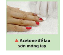 Vì sao acetone được dùng làm dung môi để lau sơn móng tay? (ảnh 1)