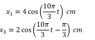Dao động của một vật có khối lượng m=100 g là tổng hợp của hai dao động điều hòa cùng phương, cùng tần số, có li độ lần lượt là x_1 và x_2. Hình bên là đồ thị biểu diễn sự phụ thuộc của x_1 và x_2 theo thời gian. Lấy π^2=10.   Vật m dao động điều hòa với động năng cực đại bằng 	A. 15,6 mJ. 	B. 6,7 mJ. 	C. 18,8 mJ. 	D. 11,1 mJ.  (ảnh 1)