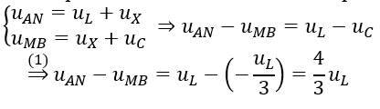 Đặt điện áp u=U_0  cos⁡(ωt+φ) (U_0, ω và φ không đổi) vào hai đầu đoạn mạch AB mắc nối tiếp theo thứ tự cuộn dây thuần cảm có độ tự cảm L,  (ảnh 4)
