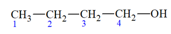 Đánh số vị trí các nguyên tử carbon liên tục từ một đầu bất kì của mạch carbon đến cuối mạch đối với các chất (E) và (F) ở (ảnh 2)