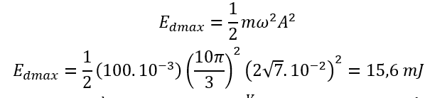 Dao động của một vật có khối lượng m=100 g là tổng hợp của hai dao động điều hòa cùng phương, cùng tần số, có li độ lần lượt là x_1 và x_2. Hình bên là đồ thị biểu diễn sự phụ thuộc của x_1 và x_2 theo thời gian. Lấy π^2=10.   Vật m dao động điều hòa với động năng cực đại bằng 	A. 15,6 mJ. 	B. 6,7 mJ. 	C. 18,8 mJ. 	D. 11,1 mJ.  (ảnh 3)