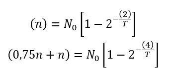 Theo dõi một đồng vị phóng xạ β có chu kì bán rã là T. Máy dò đo được có n phân rã diễn ra trong 2 s và 2 s tiếp theo đó là 0,75n. Giá trị T bằng 	A. 2,81 s.	B. 2,82 s.	C. 1,82 s.	D. 4,82 s. (ảnh 2)