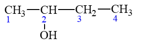 Đánh số vị trí các nguyên tử carbon liên tục từ một đầu bất kì của mạch carbon đến cuối mạch đối với các chất (E) và (F) ở (ảnh 3)