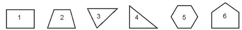 Cho các hình vẽ sau:   a) Những hình nào có cặp cạnh song song với nhau? b) Những hình nào có cặp cạnh vuông góc với nhau? (ảnh 1)