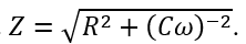 Đặt điện áp xoay chiều u=U_0  cos⁡(ωt) (U_0 và ω là các hằng số dương) vài hai đầu đoạn mạch chứa điện trở thuần R và tụ điện có điện dung C. Tổng trở của đoạn mạch này là (ảnh 4)