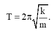 Công thức tính chu kì dao động điều hòa của con lắc đơn có chiều dài l tại nơi có gia tốc trọng trường g là. (ảnh 5)