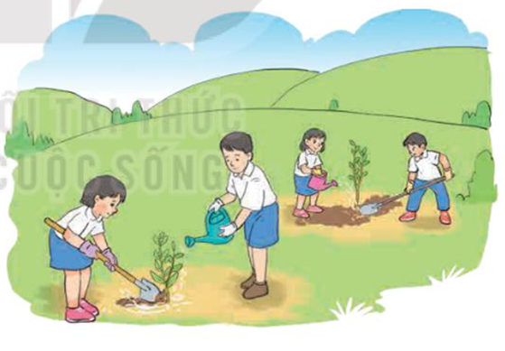 Trong lễ hội trồng cây, Trường Tiểu học Lê Lợi và Trường Tiểu học Kim Đồng trồng được tất cả 450 cây. Trường Tiểu học Lê Lợi trồng được ít hơn Trường Tiểu học Kim Đồng là 28 cây. Hỏi mỗi trường trồng được bao nhiêu cây? (ảnh 1)