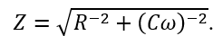 Đặt điện áp xoay chiều u=U_0  cos⁡(ωt) (U_0 và ω là các hằng số dương) vài hai đầu đoạn mạch chứa điện trở thuần R và tụ điện có điện dung C. Tổng trở của đoạn mạch này là (ảnh 5)