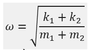 Cho cơ hệ như hình vẽ. Các lò xo đều đang ở trạng thái không biến dạng. Hệ số ma sát nghỉ cực đại giữa vật m_1 và vật m_2 là μ và không có ma sát giữa m_1 với bề mặt nằm ngang. Đưa hai vật lệch khỏi vị trí can đầu một khoảng A rồi thả nhẹ để hệ chuyển động.   Biết m_1=2m_2=200 g; k_2=2k_1=20 N/m; μ=0,1; lấy g=10 m/s^2 . Giá trị lớn nhất của A để trong quá trình chuyển động m_2 không trượt trên bề mặt của vật m_1 là 	A. 2 cm.	B. 1,5 cm.	C. 1 cm.	D. 2,5 cm. (ảnh 2)