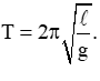 Công thức tính chu kì dao động điều hòa của con lắc đơn có chiều dài l tại nơi có gia tốc trọng trường g là. (ảnh 1)