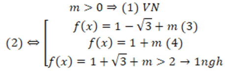 Cho hàm số bậc ba y = f(x). Hàm số g(x) = f(x + 2)  có bảng biến thiên như bên dưới.  Tổng tất cả các giá trị nguyên của tham số m để tập nghiệm của phương trình  (ảnh 4)