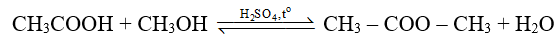 Viết phản ứng tạo thành ester có công thức CH3 – COO – CH3 từ acid và alcohol tương ứng (ảnh 1)