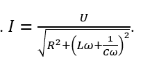 Đặt điện áp xoay chiều u=U√2  cos⁡(ωt) vào hai đầu đoạn mạch RLC mắc nối tiếp. Cường độ dòng điện hiệu dụng trong mạch được tính bằng biểu thức (ảnh 5)