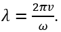 Trong sóng cơ. Mối liên hệ giữa vận tốc truyền sóng v, tần số góc của sóng ω và bước sóng λ là  (ảnh 1)