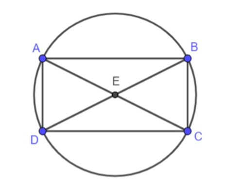 Tâm đường tròn ngoại tiếp hình chữ nhật là gì (ảnh 1)