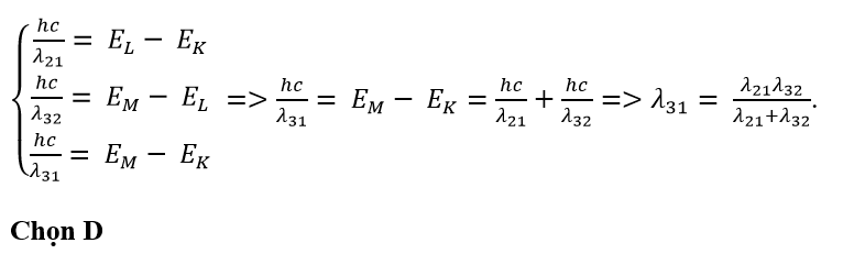 Theo tiên đề của Bo, khi êlectron trong nguyên tử hiđrô chuyển từ quỹ đạo L sang quỹ đạo (ảnh 1)