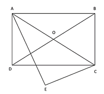 Cho hình chữ nhật ABCD vẽ tam giá AEC vuông tại E. Chứng minh năm điểm A, B, C, D, cùng thuộc một đường tròn. (ảnh 1)