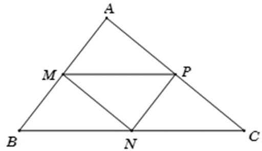 Cho M; N; P lần lượt là trung điểm các cạnh AB; BC; CA của tam giác ABC Hỏi vecto (ảnh 1)