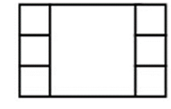 Hình chữ nhật dưới đây được cắt thành 7 hình vuông. Biết chu vi của hình chữ nhật là 160 cm, tính diện tích của hình vuông lớn.  (ảnh 1)