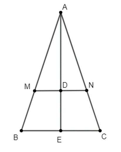 Cho tam giác ABC có AB = AC.Trên hai cạnh AB và AC lần lượt lấy 2 điểm M  (ảnh 1)