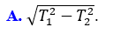 Tại một vị trí trên Trái đất, con lắc đơn có chiều dài l1 dao động điều hòa với chu  (ảnh 1)