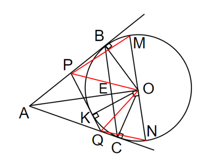 Cho đường tròn (O; R) và điểm A nằm bên ngoài đường tròn. Kẻ tiếp tuyến AB, AC với đường tròn (B, C là các tiếp điểm). 1. Chứng minh ABOC là tứ giác nội tiếp. (ảnh 1)