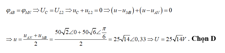 Đặt điện áp u=U căn bậc hai 2 cos(ωt) (U và ω không đổi) vào hai đầu đoạn mạch AB mắc  (ảnh 2)