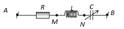 Đặt điện áp xoay chiều có giá trị hiệu dụng và tần số không đổi vào hai đầu đoạn mạch (ảnh 1)