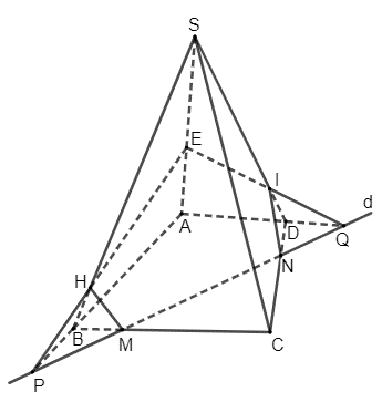 Cho hình chóp $S.ABCD$ có đáy là hình vuông cạnh $a$, mặt bên $SAB$ là tam  giác đều, mặt bên $SCD$ là tam giác vuông cân đỉnh $S$. Thể tích khối chóp