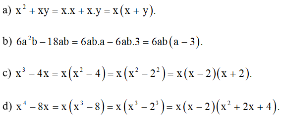 Phân tích các đa thức sau thành nhân tử: (ảnh 1)