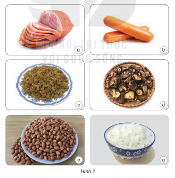 Nêu cách bảo quản phù hợp để tránh nấm mốc cho những thực phẩm ở hình 2. (ảnh 1)