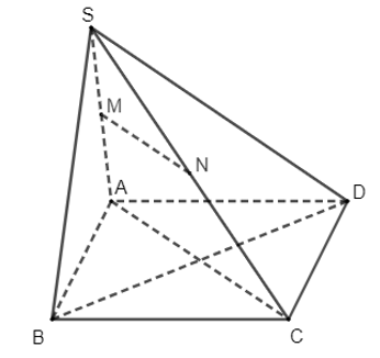 Cho hình chóp S.ABCD có đáy ABCD là hình bình hành. Gọi M, N lần lượt là trung điểm của SA, SC. Trong các đường thẳng sau, đường thẳng nào song song với MN?  A. AB.  B. AD. C. BD. D. AC. (ảnh 1)