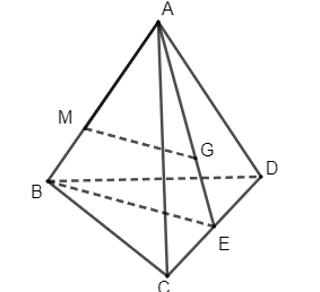 Cho tứ diện ABCD. Gọi G là trọng tâm của tam giác ACD, điểm M nằm trên cạnh AB sao cho AM = 2MB. Đường thẳng MG song song với mặt phẳng:  A. (ACD).  B. (ABD).  C. (BCD).  D. (ABC).  (ảnh 1)