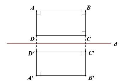 Gọi A’B’C’D’ là ảnh của hình chữ nhật ABCD qua phép biến hình được diễn tả trong Vận dụng. Hãy cho biết A’B’C’D’ là hình gì. Giải thích. (ảnh 1)