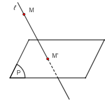 Cho mặt phẳng (P) và đường thẳng ℓ cắt mặt phẳng (P). Cho điểm M, đoạn thẳng AB và đường thẳng a. Xác định hình chiếu song song trên mặt phẳng (P) theo phương ℓ của: a) Điểm M;  b) Đoạn thẳng AB;  c) Đường thẳng a.  (ảnh 1)