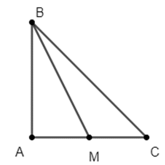 Tam giác ABC vuông tại A và có  AB = AC = a. Tính độ dài đường trung tuyến BM (ảnh 1)