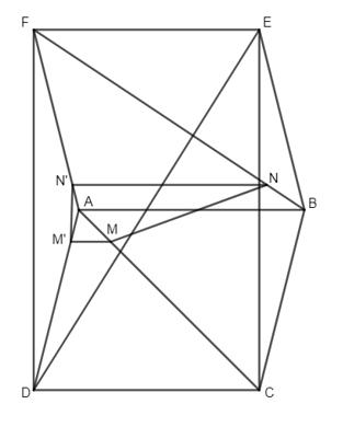 Cho hình hộp ABCD.A’B’C’D’. Gọi G1 và G2 lần lượt là trọng tâm của hai tam giác BDA’ và B’D’C. Chứng minh G1 và G2 chia đoạn AC’ thành ba phần bằng nhau.  (ảnh 1)