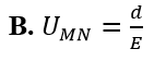 Trong điện trường đều có cường độ E, hai điểm M,N cùng nằm trên một đường sức và cách nhau đoạn (ảnh 2)