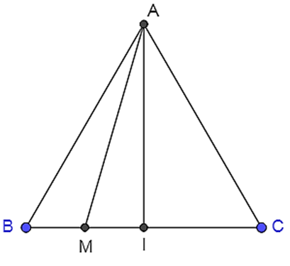 Cho tam giác ABC đều cạnh a. Tính vecto AB + vecto AI, I là trung điểm BC (ảnh 1)