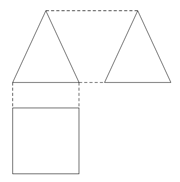 Phác họa hình chiếu vuông góc của: a) Khối chóp tứ giác đều (Hình 25). b) Khối nón tròn xoay (Hình 26). (ảnh 2)