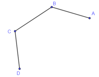 Hãy vẽ một đồ thị có bốn đỉnh sao cho chỉ có đúng: a) Hai đỉnh cùng có bậc là 1; b) Hai đỉnh cùng có bậc là 2. (ảnh 1)