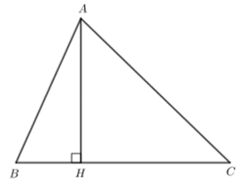 Cho tam giác nhọn ABC, góc B > góc C. Gọi H là hình chiếu của A trên BC (ảnh 1)