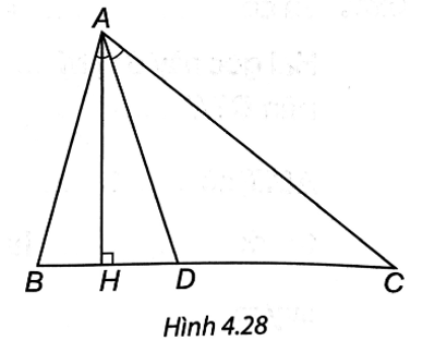 Tam giác ABC có AB = 15 cm, AC = 20 cm, BC = 25 cm. Đường phân giác của góc BAC cắt cạnh BC tại D. a) Tính độ dài các đoạn thẳng DB và DC. b) Tính tỉ số diện tích của hai tam giác ABD và ACD. (ảnh 1)