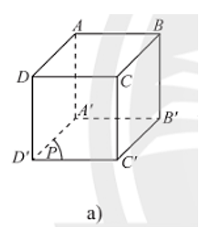 b) Quan sát Hình 4a và cho biết điểm nào thuộc, điểm nào không thuộc mặt phẳng (P). (ảnh 1)