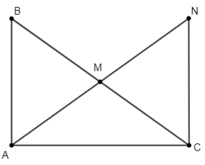 Cho tam giác ABC vuông tại A.  a) Giả sử góc B = 54 độ. Tính góc C. b) Gọi M là (ảnh 1)
