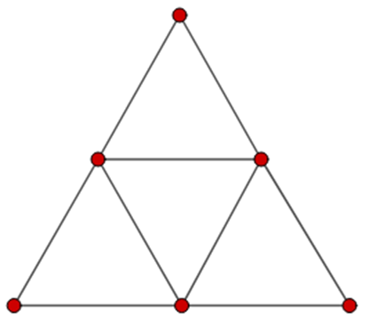 Vẽ 5 hình tam giác có 9 que diêm (ảnh 1)