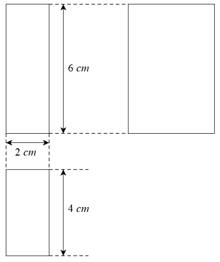 Vẽ hình chiếu vuông góc của các hình sau: a) Hình hộp chữ nhật có ba kích thước 2 cm; 4 cm; 6 cm. b) Hình trụ rỗng tròn xoay có chiều cao 6 cm và bán kính đáy ngoài 6 cm, bán kính đáy trong 4 cm. (ảnh 1)