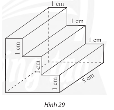 Dùng giấy kẻ ô li với quy ước mỗi cạnh của tam giác đều biểu diễn độ dài 1 cm, vẽ hình biểu diễn của chi tiết cơ khí có hình dạng và các kích thước như trong Hình 29. (ảnh 1)